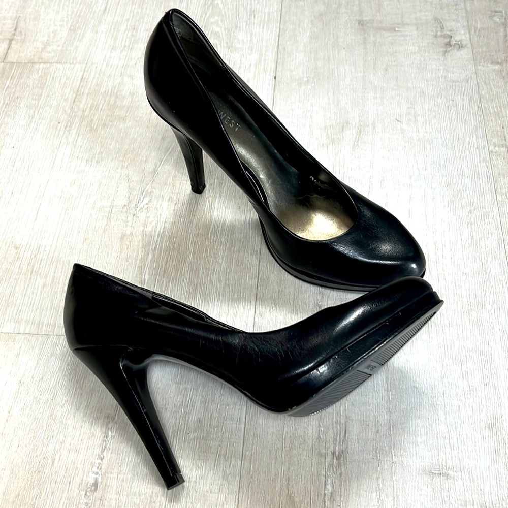Nine West Black Platform Heel